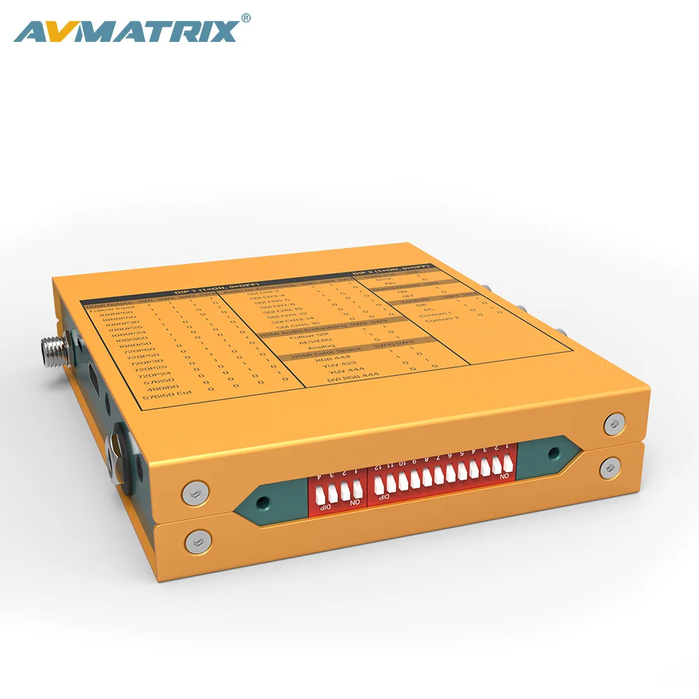 AVMATRIX Scale HDMI to SDI Converter with audio/AES/EBU embedded