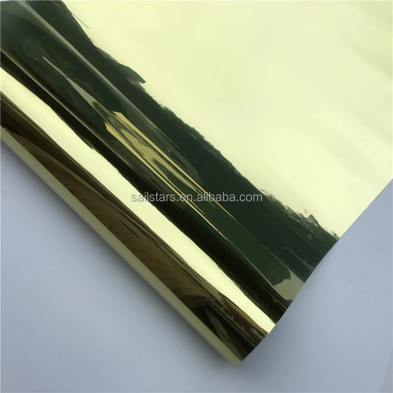 Gold One Way Mirror Window Film For Home Office Glass