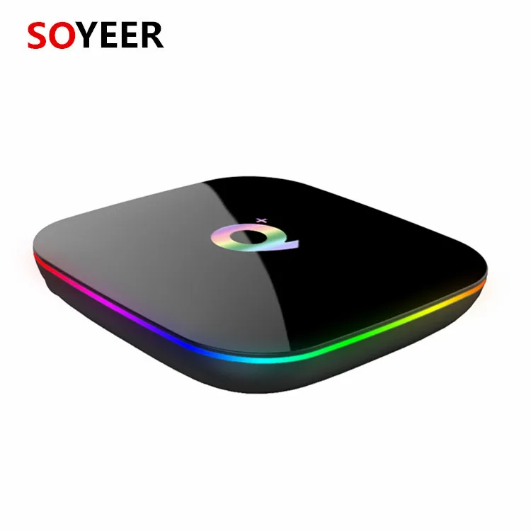 New design Q plus 4G 64GB Run fast Smart Intel tv box Q+ support HDR+