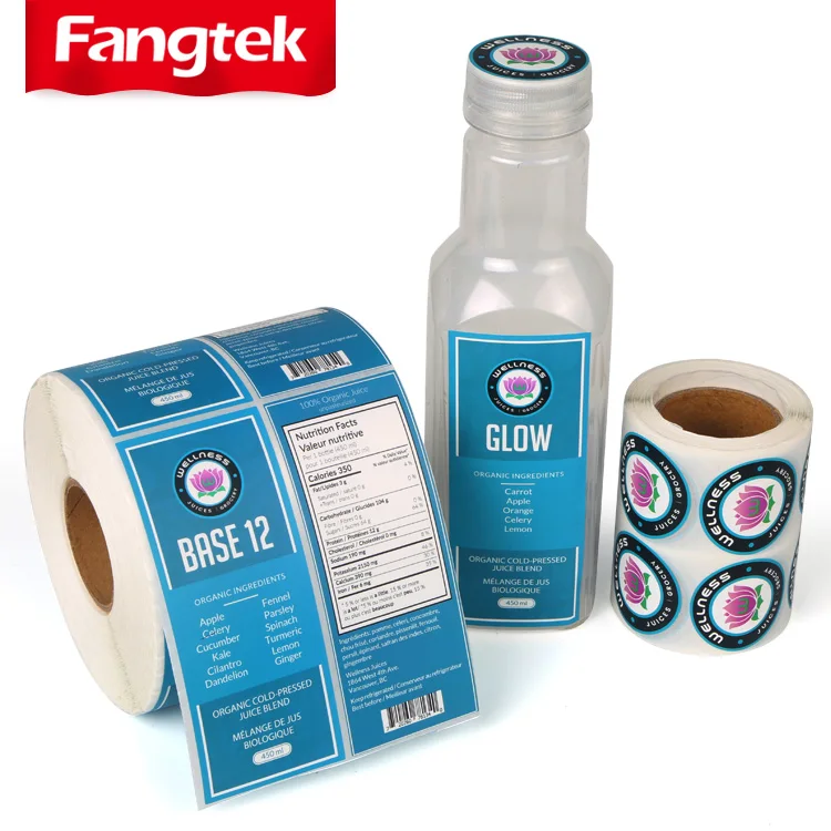 Custom adhesive food package freezer resistance yogurt cup labels stickers dairy yougurt milk bottle label