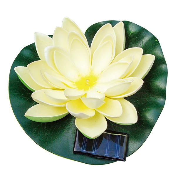 Gradient color solar powered LED lotus Flower lamp,solar powered underwater lights