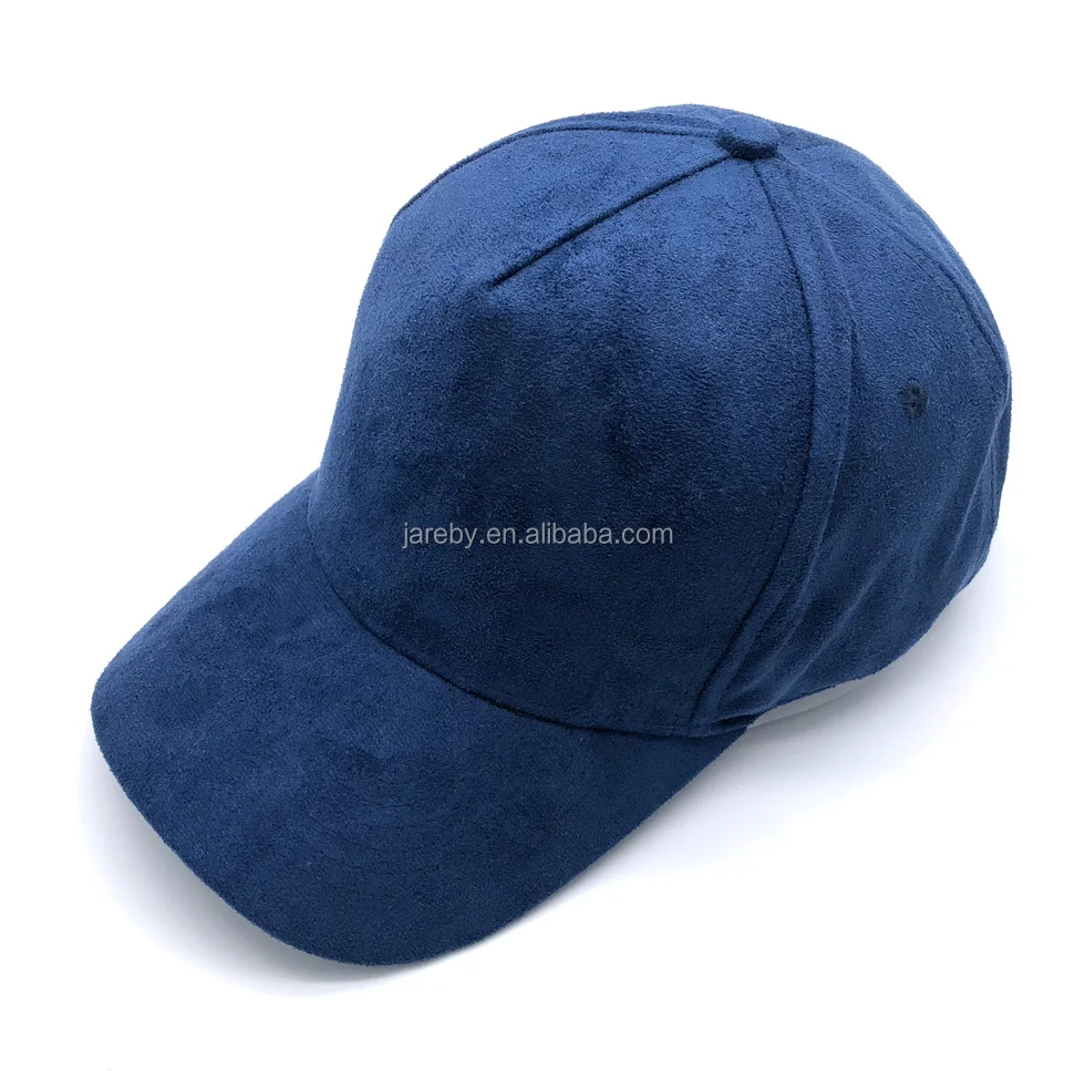 high quality custom suede blank 5 panel baseball cap