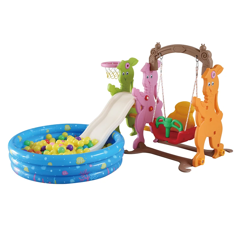 
Professional Slide And Swing Set With Ocean Ball Pool 