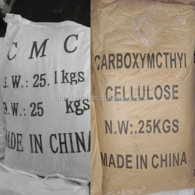 
White Powder Cmc For Juice In 25kg Kraft Paper Bag 