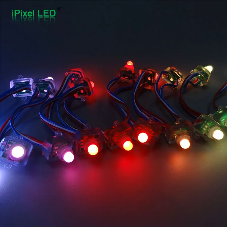 WS2811 12mm diffused flat digital rgb led pixel light