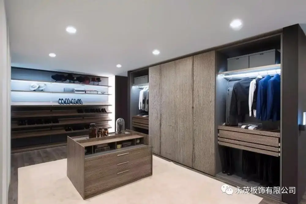 Oak wood embossing double side melamine laminated particleboard