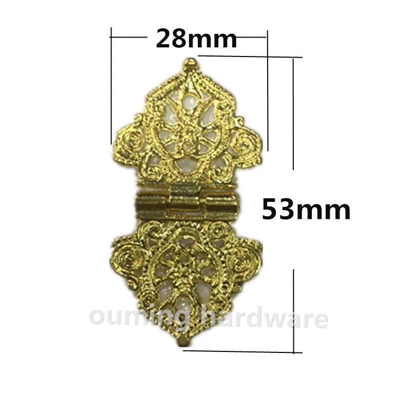 Antique Bronze Zinc Alloy Hinge For Wooden Box Small Jewelry Box Hinge