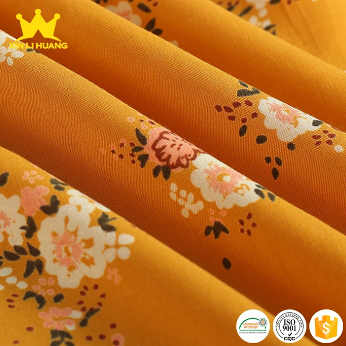 Hot sale 30*30/68*68 Printed 100% Spun Rayon Fabric / Challis for Women Dress Clothing in stock
