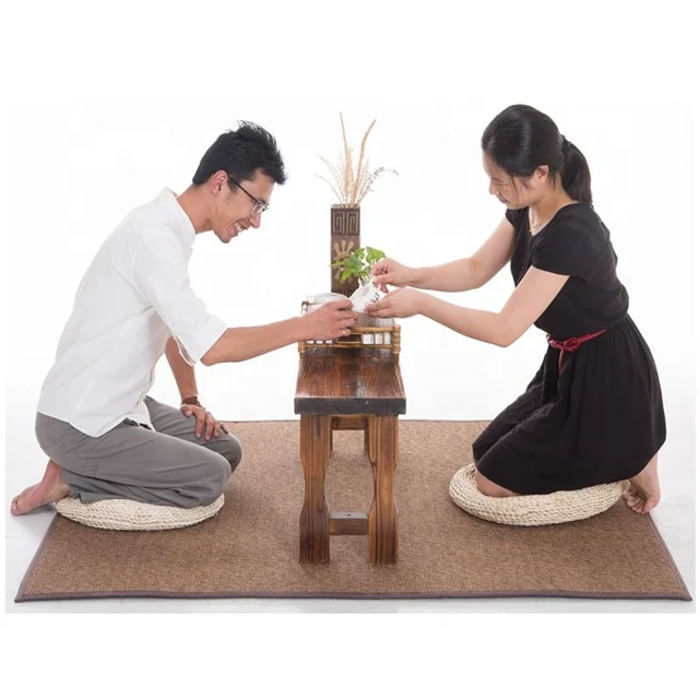 
 Бамбуковый матрас из ротанга в японском стиле, плетеный соломенный нескользящий коврик, татами, подстилка для эркера, коврик для йоги, детский коврик для ползания  