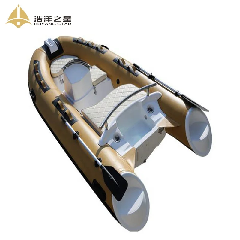 Qingdao Haoyang 330Cm Orca  RIB Fiberglass Inflatable Boat With Outboard Engine