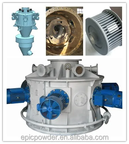 Superfine Powder Sorting Machine Air Classifier Separator HTS 500/6