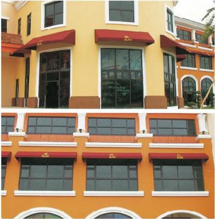 Outdoor Sunshade Aluminum  Door Window retractable  Awning Canopy MOQ 1 set