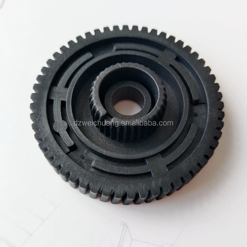 
customize plastic wheel parts bevel nylon gear machine use 