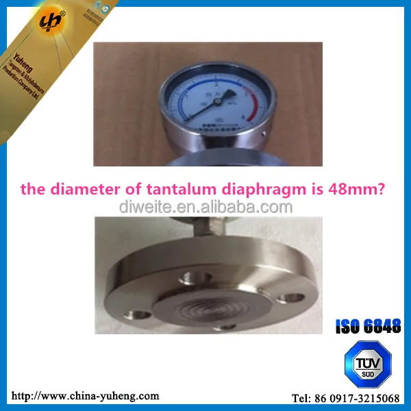 China  differential pressure sensor Tantalum titanium 316l foil diaphragm