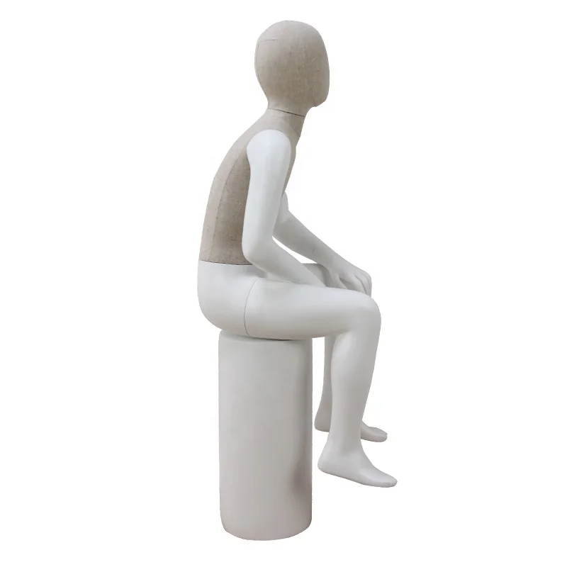 fabric full body children kids sitting mannequin for sale