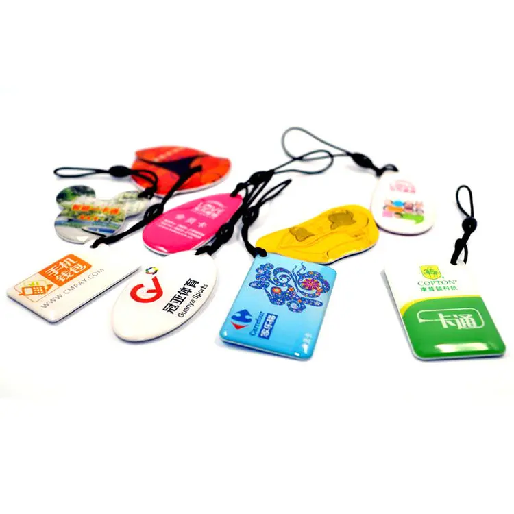 pvc epoxy crystal hang smart card tag