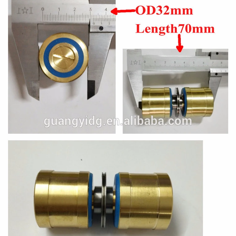 Brass Seat Roller Pulley Assembly 504 OD32 * Length 70mm EDM Wire Cutting Parts
