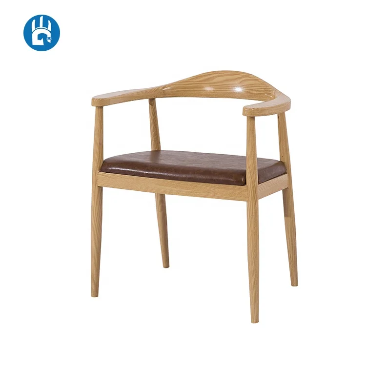 Designer industrial vintage hans wegner wishbone dining side chair