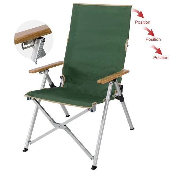 Kingmax outdoor camping wood armrest folding fishing chair marcher maison