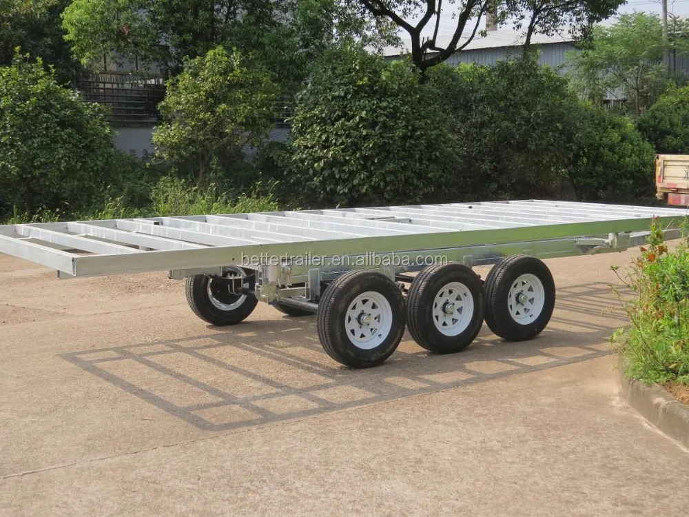 heavy duty triple axles movable  tiny house container trailer