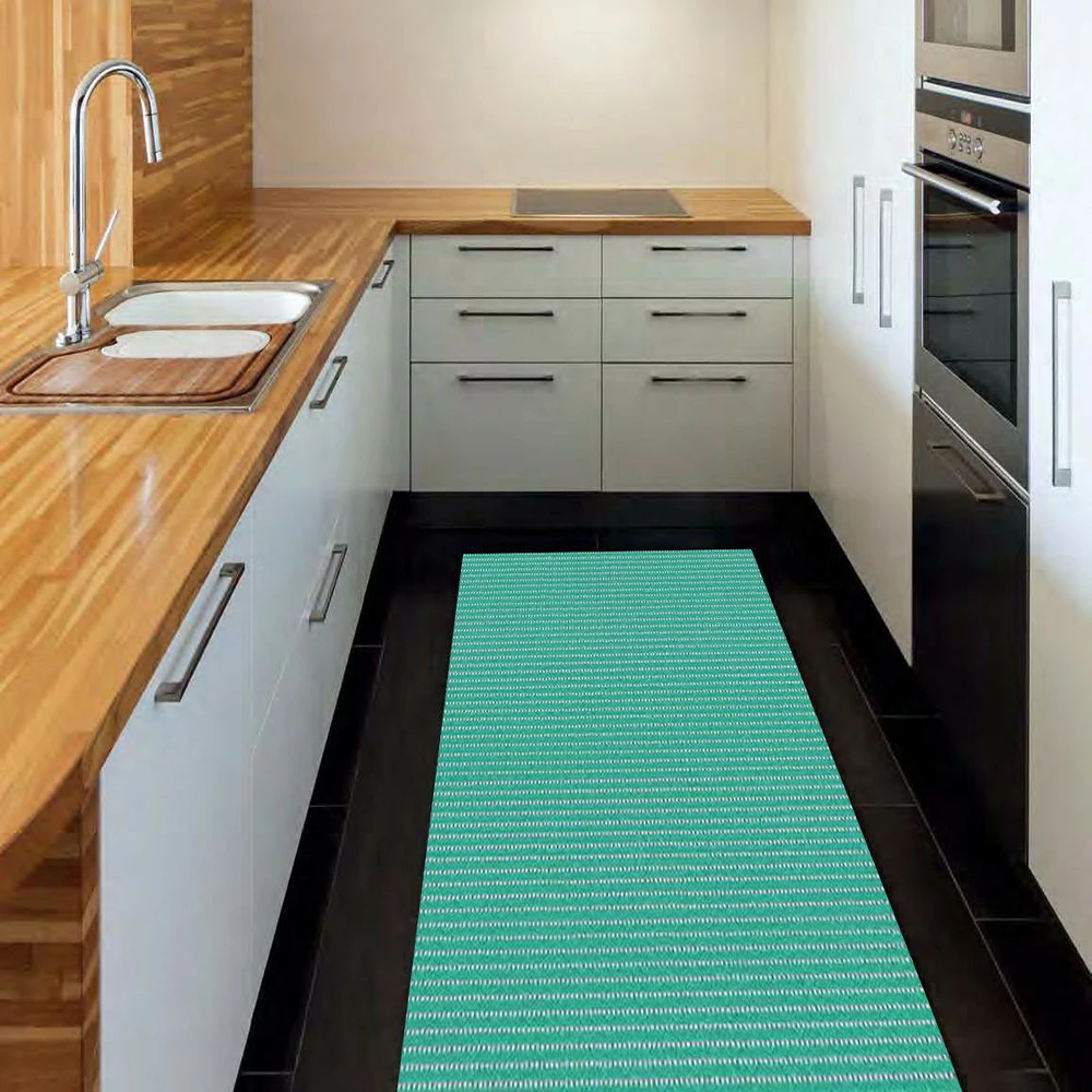 cheap price pvc anti-slip mat bathroom foaming printed floor mat for kitchen floor