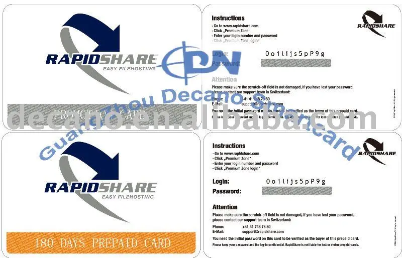 
Paper Recharge scratch Card 