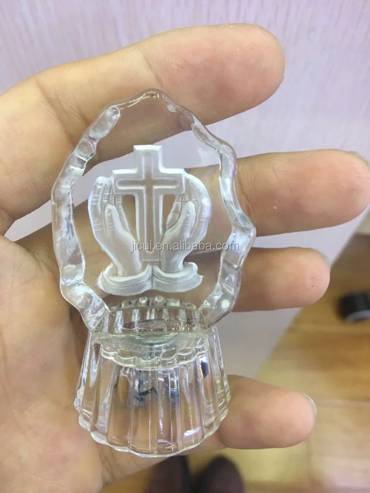 Wholesale Glitta Fashion wedding gifts for guests Christianity Jesus Christian crystal gift wedding favors JC-CC-01