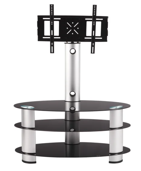 Wall mounted tv stand tempered glass lcd corner tv stand designs RA041