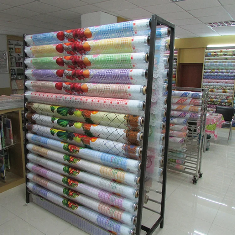 Popular designs PVC transparent coffee oilcloth/tablecloth