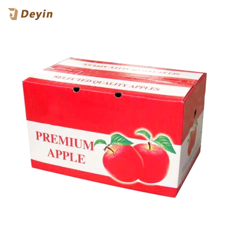 Customized Printed Cardboard Corrugated Carton Box For Fresh Fruits Box Packaging