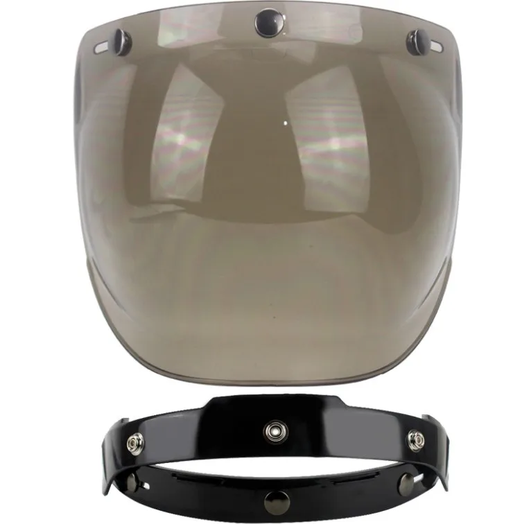 Универсальный 3-Кнопки Флип регулируемый объектив пузырь козырек уход за кожей лица щит маска для мотоциклетный шлем Capacete Casco половина шлемы