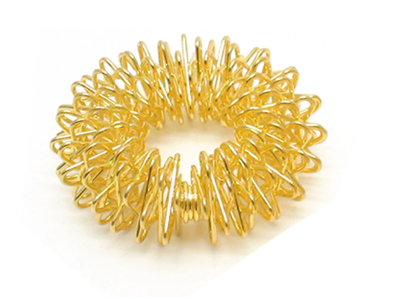 Hot Sale Finger Massage Sujok Ring Acupuncture Ring Health Care Body Massage Chinese Medicine color gold