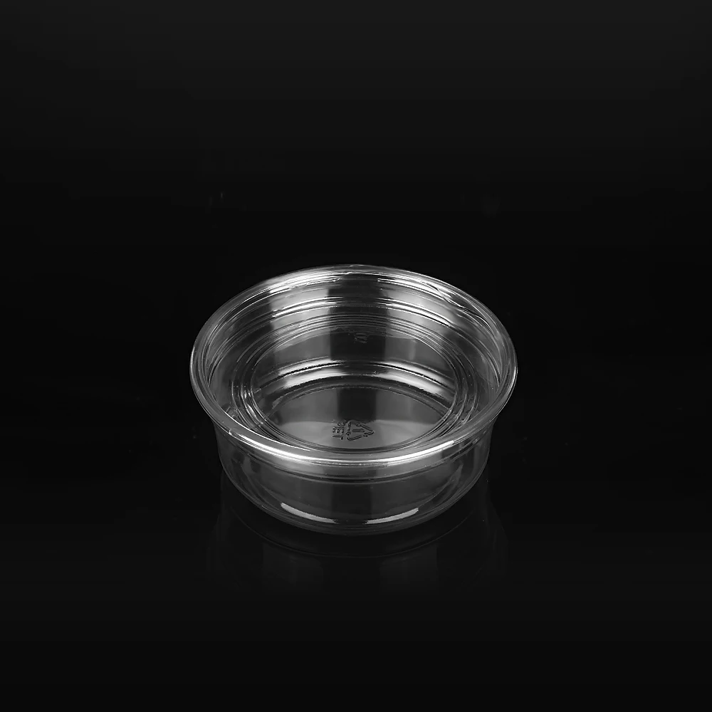 
8oz 250ml Disposable Plastic PET Material Food Deli Container With Clear Deli Cup Flat Lid And Dome Lid 