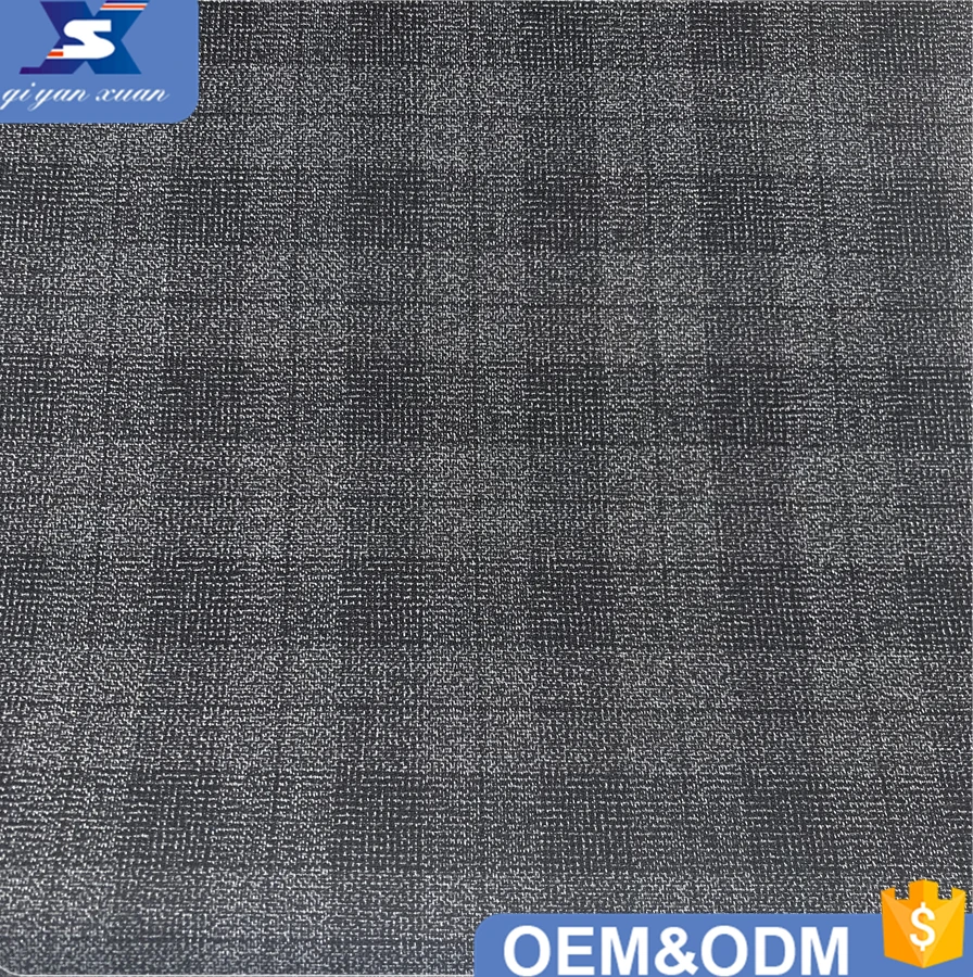 NEW polyester rayon spandex material plaid design blue color textured men suit pant blazer machine TR fabric