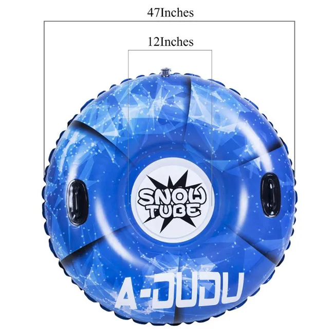 
Custom round towable pvc inflatable snow tube winter sports, inflatable snow sled 