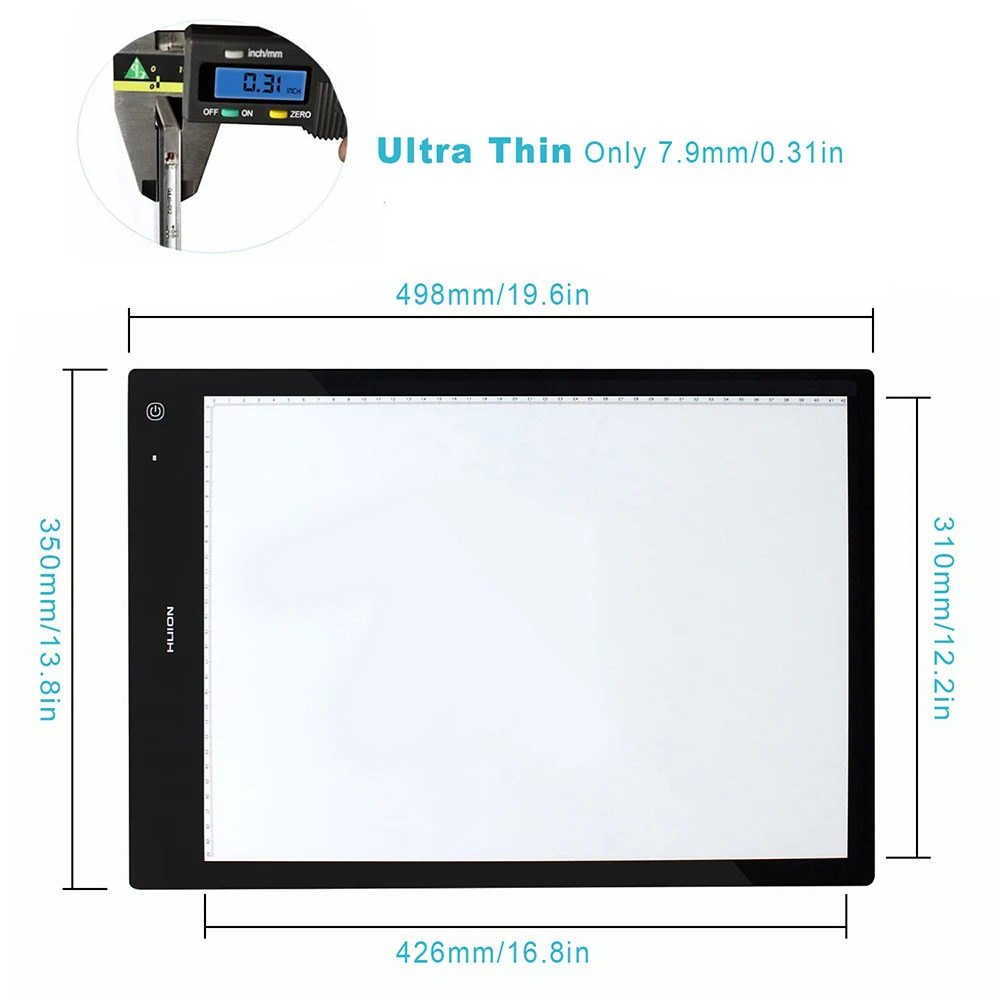 Huion LB3 LED sketch and drawing tracing tracking board LED light pad