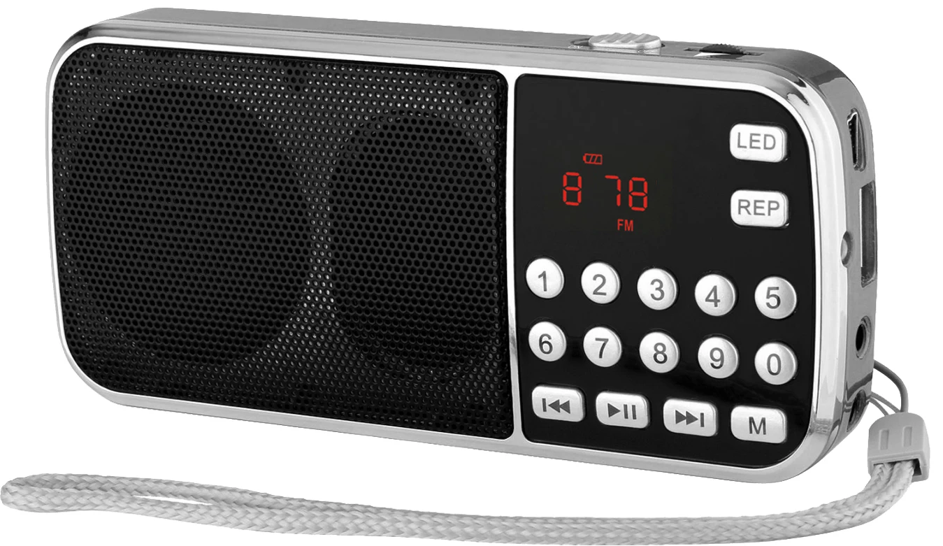 portable digit audio music bible player with led torch