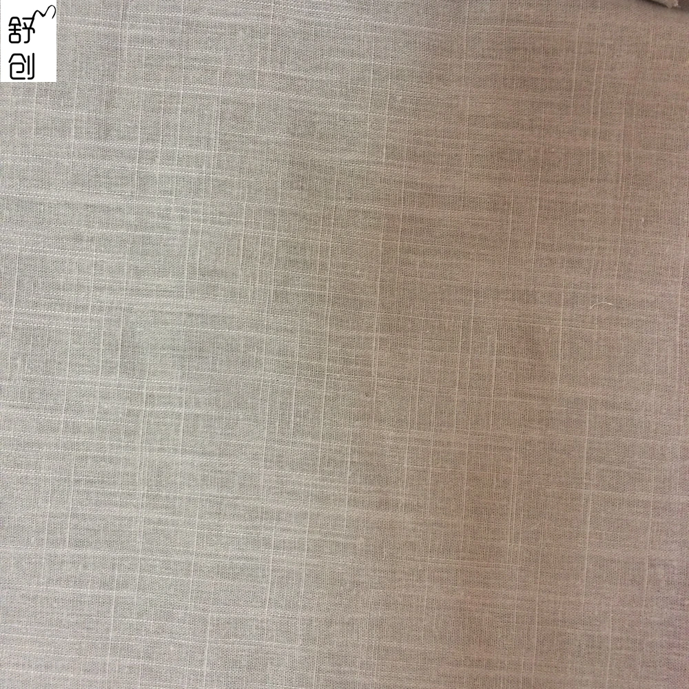 Linen viscose woven slub Fabric