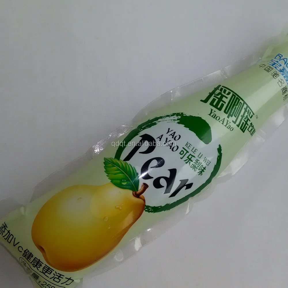 coke shape plastic bag for water and juice