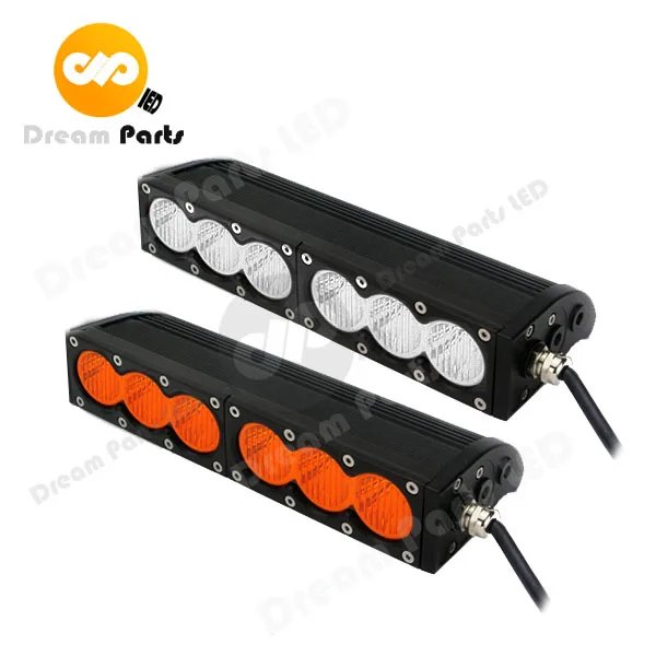 Высокая яркость 11 дюймов 60 Вт янтарный и белый светодиодный внедорожник 4WD