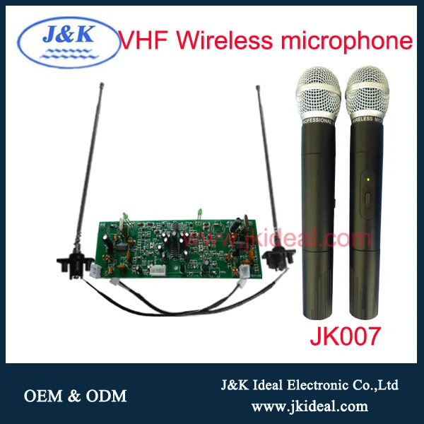 JK007 Dual VHF Receiver with Two Microphones for Amplifier