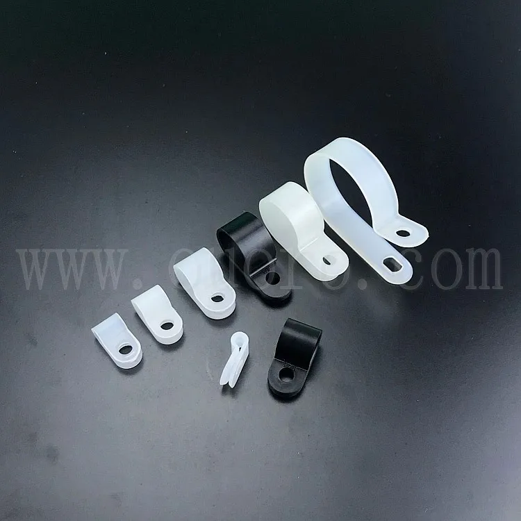 OUORO UC-0 (3.2mm 1/8 inch)R type plastic cable clamp