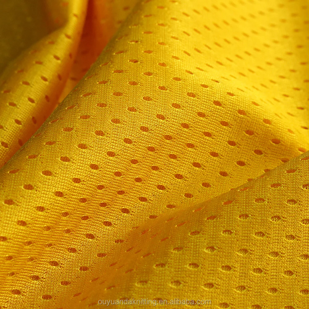 100% Polyester 11x1 Tricot Mesh Fabric for Reversible Basketball Jersey