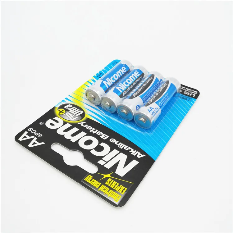 Щелочная батарея 1,5 В LR6 AA для беспроводной мыши, 360 минут, бренд Nicome