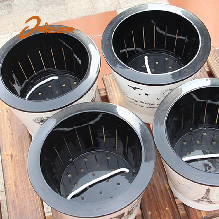 Free sample factory wholesale european style plastic nursery pot ideas garden flower pot