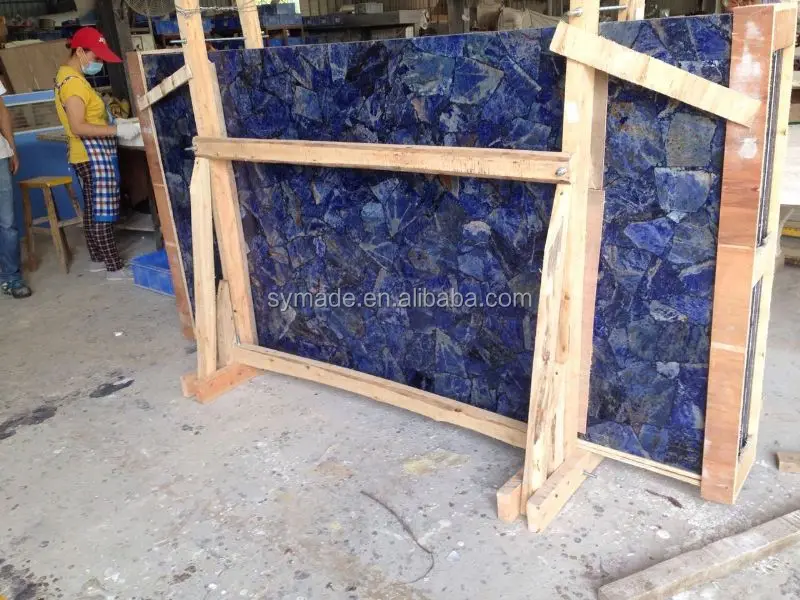 Sodalite Blue Jasper Gemstone Slab Factory Price Natural Blue Sodalite Crystal Skull Gem Stone Carved/Head Sculpture Healing