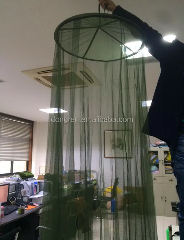 Круглая Военная Зеленая москитная сетка наружная подвесная для