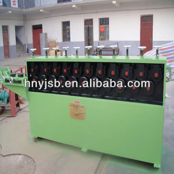 Steel rod straightening machine