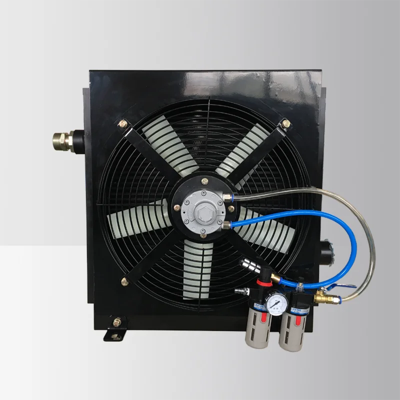 Pneumatic Fan Aftercooler for Portable Air Compressor on Wheels