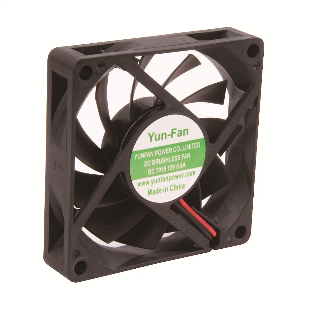 12 Volt 24volt DC Brushless Axial Fan 7015  Radiator fan for fish tank water cooler